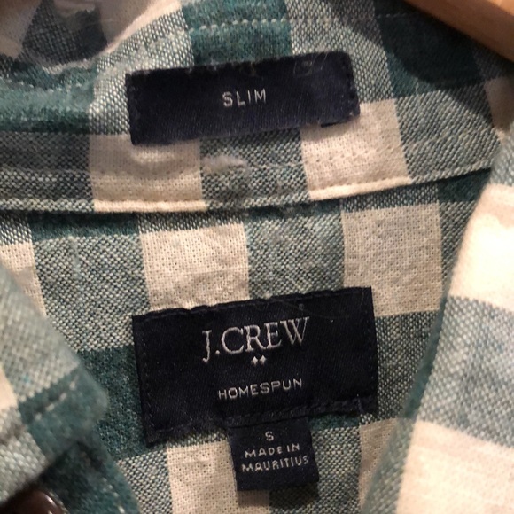 J CREW FACTORY HOMESPUN PLAID BUTTON UP - Picture 2 of 5
